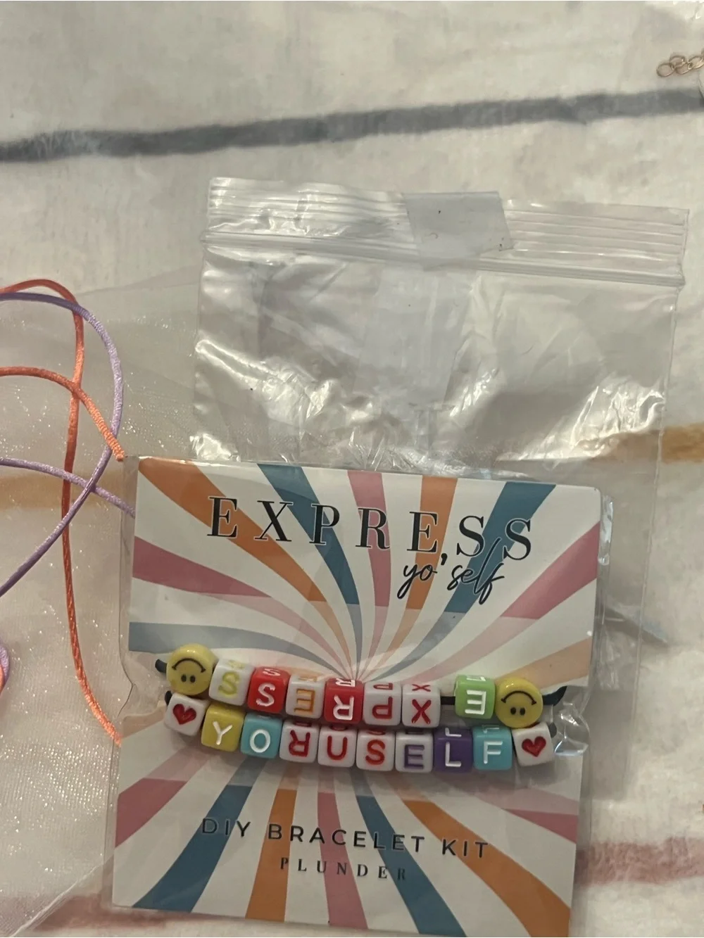 Express Pastel Multicolor 'EXPRESS YOURSELF' DIY Bracelet Kit